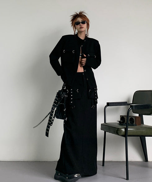 Utility Pocket Jacket&Cargo Long Skirt Series