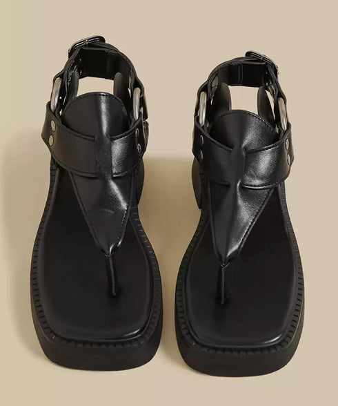 Ring Strap Platform Sandals