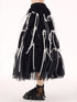 Ribbon Layered Mesh Skirt