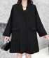 Pleated Hem Tailored Jacket Dress