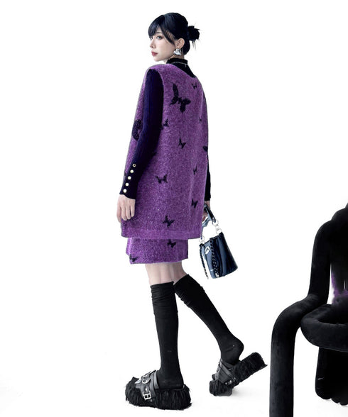 Butterfly Knit Vest&Skirt Series