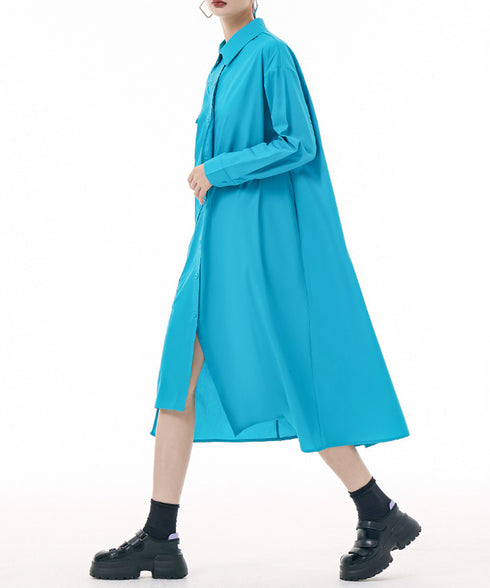 Curved Line Shirt Dress