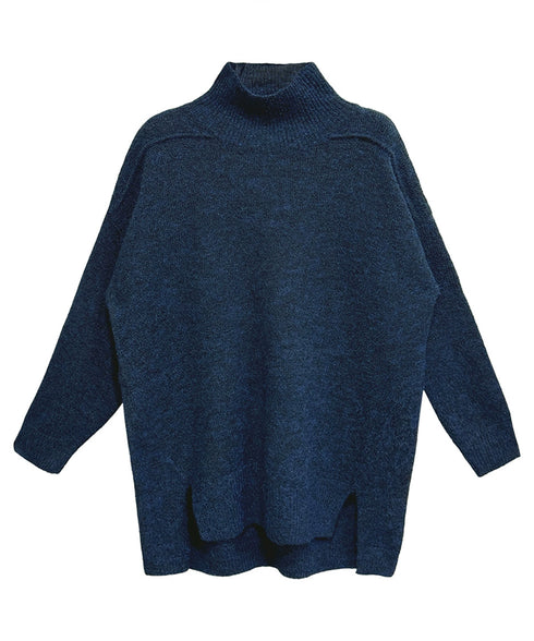 Oversized Highneck Knit Top