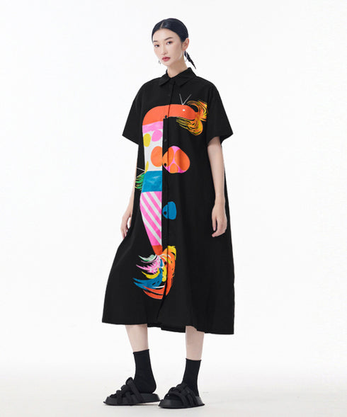Color Parade Shirt Dress