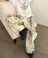 Abstract Ink Wide Pants