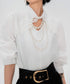 Lace Collar Volume Sleeve Blouse