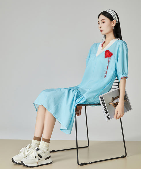 Heart Point Balloon Dress