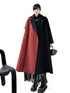 Color Block Long Coat