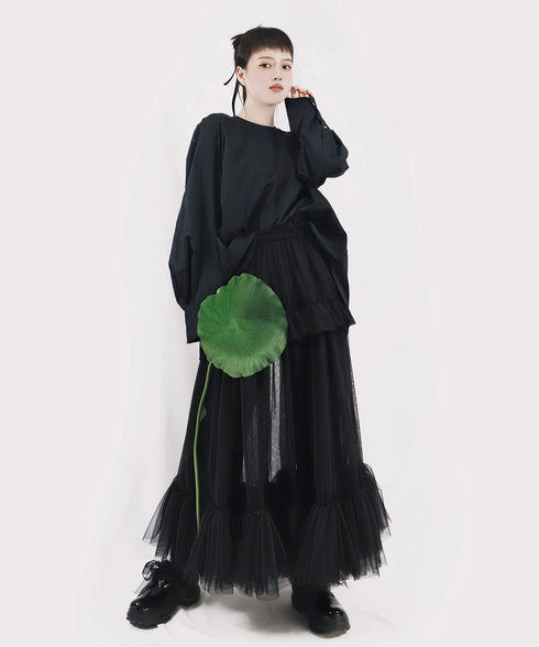Halo Tier Ruffle Skirt