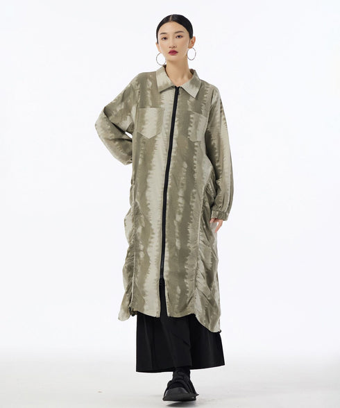 Glare Texture Zip Top