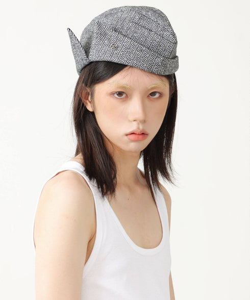 Herringbone Fold Cap