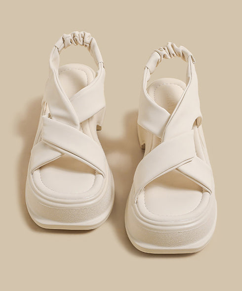 Twist Loop Platform Sandal