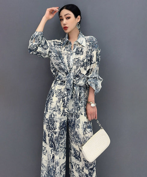 Toile Scene Blouse&Pants Co-ord