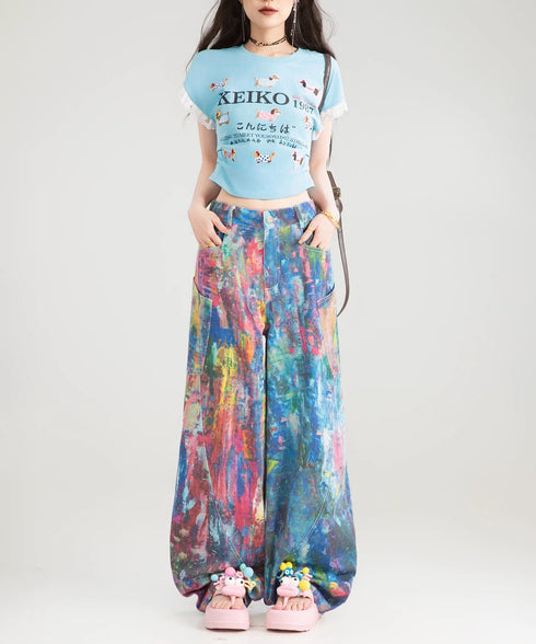 Art Color Wide Pants