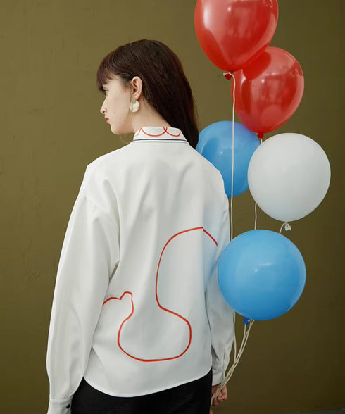 Doodle Collar Blouse