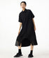 Mesh Panel Flow Dress