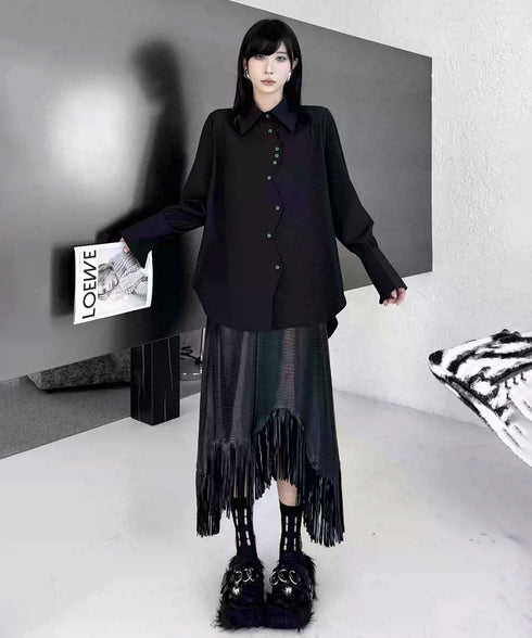 Bicolor Zip Top & Skirt Co-ord