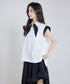 Contrast Collar Blouse