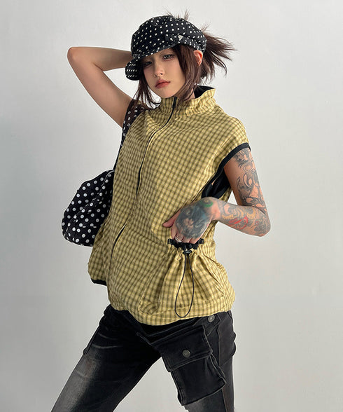 Grid Zip Vest