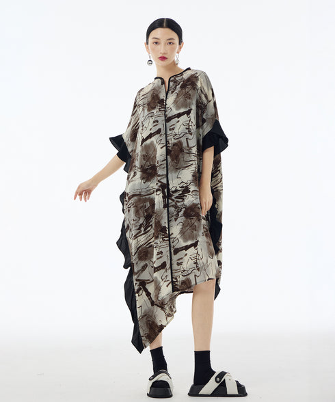 Brushwave Flow Dress