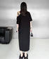 Zip Strap Drape Dress