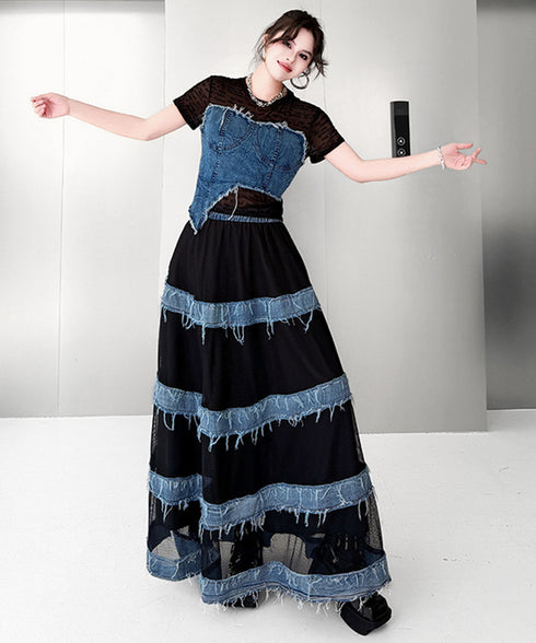 Fray Tier Skirt