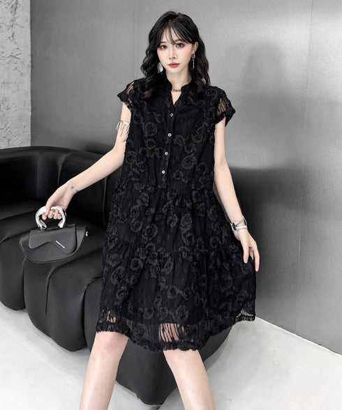 Rosette Tier Dress
