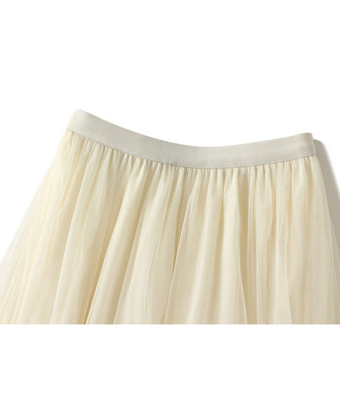 Volume Tiered Tulle Maxi Skirt