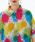 Splash Bloom Shirt Dress