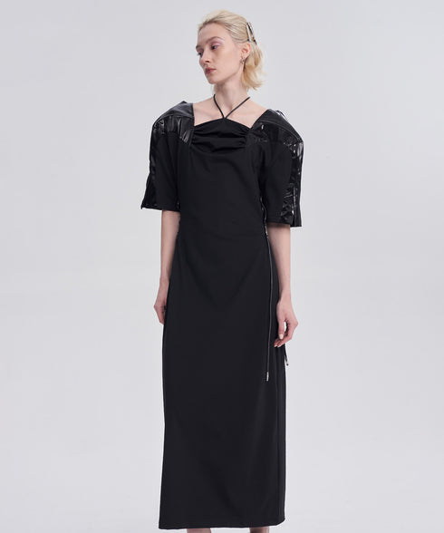 Gloss Panel Strap Dress