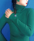 Rib Turtleneck Knit Top