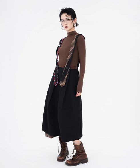 Tie Detail Apron Skirt