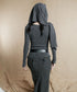 Hooded Rib Drape Top