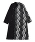 Wave Pattern Double Coat