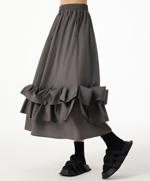 Frill Curve Skirt