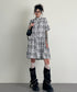 Star Monochrome Check Dress