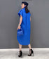 Half Sleeve Color Pop Pocket Dress