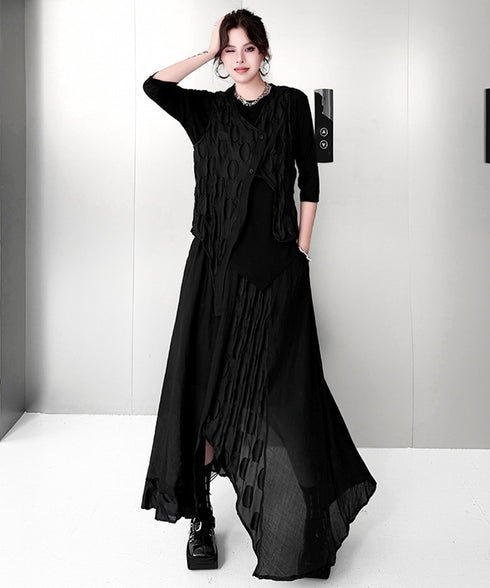 Oval Trace Vest&Skirt Co-ord