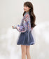 Mosaic Veil Toggle Blouse