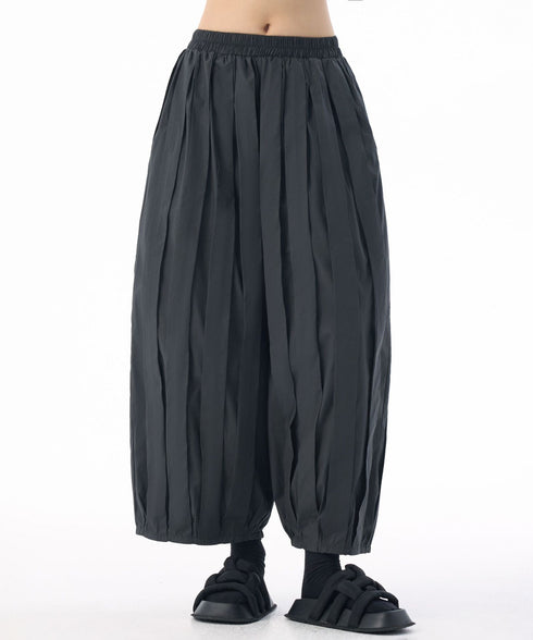 Pleated Volume Balloon Pants