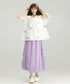 Sheer Balloon Hem Skirt