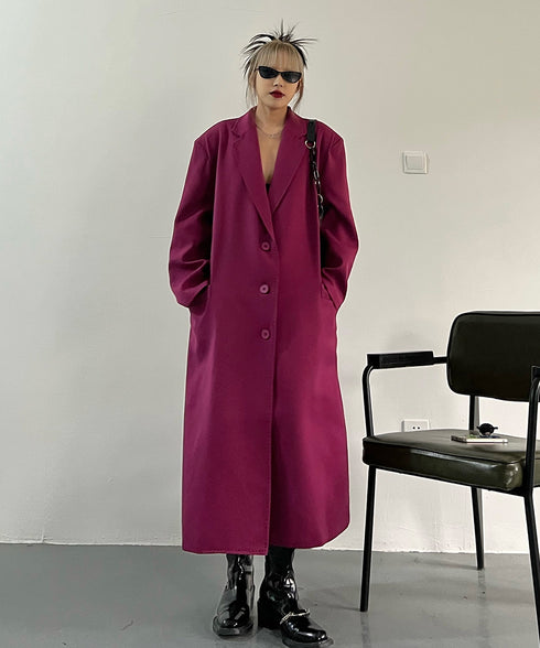 Magenta Long Coat