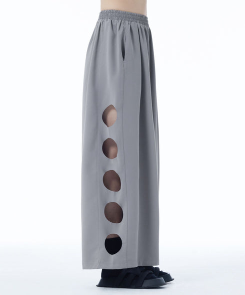Dot Slit Wide Pants