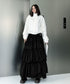 Layered Volume Maxi Skirt