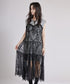 Sheer Black Lace Dress
