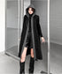 Hood Frame Long Vest