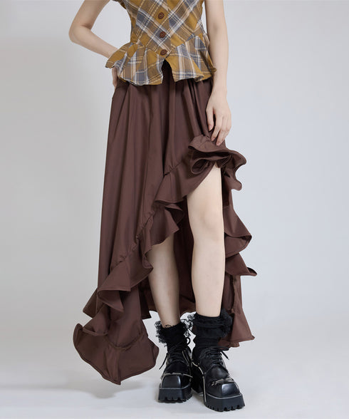 Wave Hem Skirt
