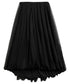Sheer Pleated Balloon Skirt