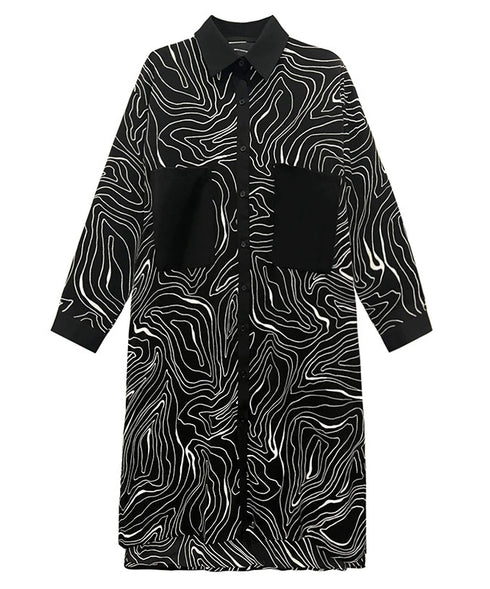 Contour Line Pocket Dress