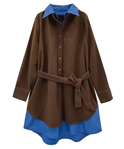 Bicolor Zip Top & Skirt Co-ord